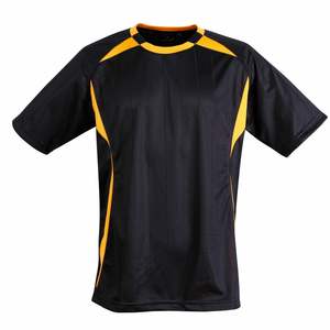 Camiseta de fútbol de contraste liso de primera calidad, ropa atlética elegante y funcional con ajuste de tela transpirable y que absorbe la humedad - Product Image 5