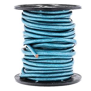 Cordón de cuero redondo personalizado al por mayor en 3mm 5mm 6mm todos los tamaños y colores para joyería EXCEL EXPORTS Componente - Product Image 1