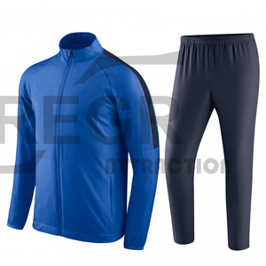 Wholesale OEM Fitted Sweatsuit Tracksuit Zipper Hoodies Jogging Men Jogger <b>Track</b> <b>Suit</b> - Product Image 3