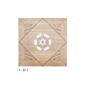 Baldosa cerámica de diseño simple decorativa de color amarillo 40x40cm - Product Image 6