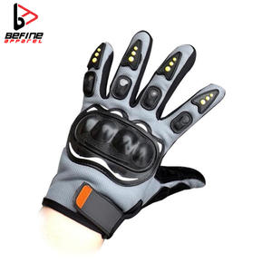 ถุงมือหนังมอเตอร์ไซค์แบบเต็มนิ้วอุปกรณ์ป้องกันมือพิมพ์สกรีน2024ออกแบบได้ตามต้องการสำหรับกีฬาและขี่จักรยาน - Product Image 3