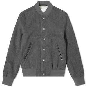 Chaquetas bomber universitarias unisex de invierno con botones, estilo letterman, personalizadas, tipo béisbol. - Product Image 4
