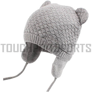 หมวกบีนนี่ถักฟรีสำหรับฤดูหนาว,หมวกฟุตบอลลายแจ็คการ์ดปักโลโก้แบบสั่งทำ - Product Image 1