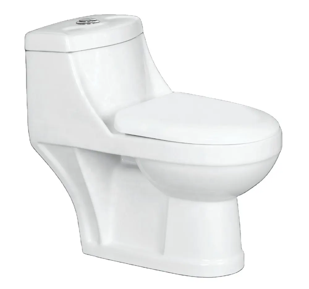 Badkamer Siphonic Porselein Een Stuk Hoge Kwaliteit Westerse Commode Water Closet Toilet Monoblock Keramische Sanitair Potten