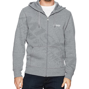 Unique Style Men Zip Up Hoodie In Grey Color Custom Made High Quality Men Hoodie - Product Image 3