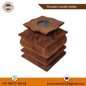 เชิงเทียนไม้ทันสมัยดีไซน์น่าดึงดูดเหมาะสำหรับงานแต่งงานเทศกาลคริสต์มาสของตกแต่งบ้านของขวัญที่มีคุณภาพระดับพรีเมียมทนทาน - Product Image 6