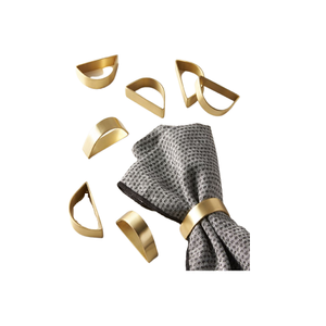 Nouveau design rond de serviette de cuisine en métal pour restaurant vaisselle rond de serviette décoratif à des prix abordables - Product Image 2