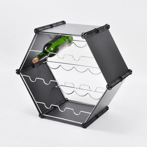 4-Tier Matte Black Coating Metal <b>Wine</b> Display <b>Rack</b> - Product Image 5