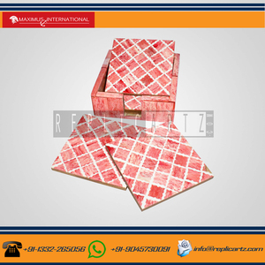 Ensemble de sous-verres artisanaux en os |   Sous-verres artisanaux en laiton pour verres et tasses, décoration de maison pour Thanksgiving, cadeaux - Product Image 4