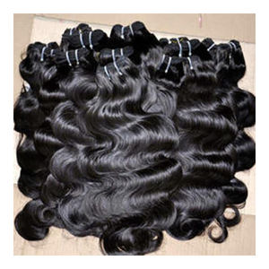 Paquete de cabello Remy indio HAMDAAN IMPEX para extensiones y pelucas de cabello ondulado de alta calidad de la India - Product Image 1