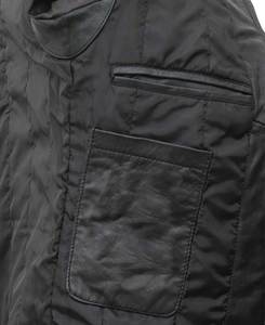Hermosa chaqueta de cuero de vaca pura de color oscuro Transpirable Tallas grandes para hombres - Product Image 5