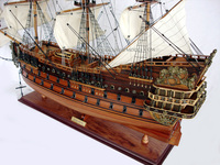 Modelo de Barco de Madera GIA NHIEN LE SOLEIL ROYAL TS0011W Vietnam, Regalo Decorativo para Amantes de los Barcos
