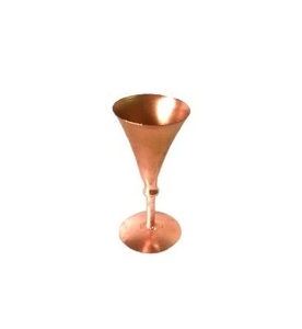 MINIATURE CHRISTMAS DECORATION METAL COPPER COLOUR GOBLET CHRISTMAS HANGING ORNAMENT HIGH QUALITY - Product Image 1