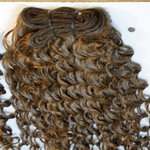 <b>Clip</b>-In Human Hair Extensions Indian Remy Hair Body Wave Double Weft Machine Made Black Color - Product Image 5