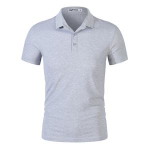 Chemises polo pour hommes de qualité supérieure, teintes en pièce, 100% coton, 100% polyester, vente en gros, personnalisables, polo respirant pour l'été - Product Image 5