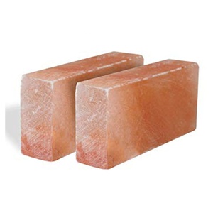 Azulejo de sal de cristal del Himalaya de 2x4x8 pulgadas tallado ecológico Feng Shui decoración del hogar con opciones personalizables-Sian Enterprises - Product Image 1