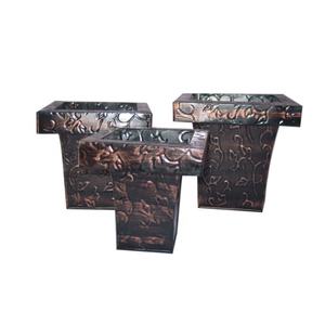 Jardín decorativo de metal pátina acabado plantador para moderna mesa de Venta caliente tamaño estándar antiguo - Product Image 1