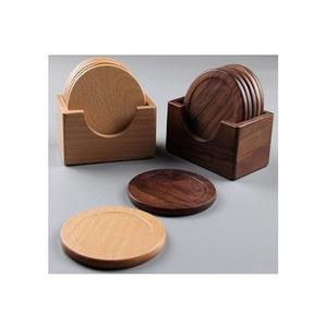 Juego de posavasos de madera de diferentes colores con posavasos de la más alta calidad al precio más barato - Product Image 1