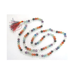 Piedra de ágata de cristal Feng Shui, piedra preciosa espiritual tallada Japa Mala para producto espiritual de oración con recuerdo de estilo mascota - Product Image 1