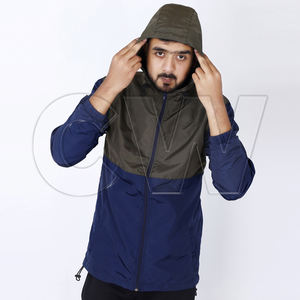 Hot Sale Premium Quality Hooded Winter Windproof Front Men's <b>Wind</b> <b>Breaker</b> Jackets 100% Polyester - Product Image 2