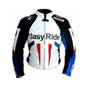 Chaquetas de Motocicleta Impermeables de Invierno para Hombre, Talla Grande, Personalizadas al por Mayor, con Logotipo Personalizado, Acabado Lavado, Cierre de Cremallera, Cuero Vacuno - Product Image 3