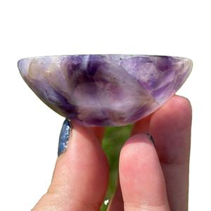 Cuencos de piedra amatista para decoración, cuenco de cristal, GEMA, ágata, regalos - Product Image 1