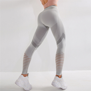 Mallas deportivas para gimnasio, Leggings de cintura alta, activa, envío directo, 2021 - Product Image 2