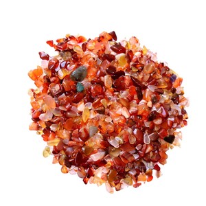 Natural Agate Gemstone Carnelian <b>Chips</b> for Home Decoration Carved Feng Shui and Love Style for Healing and Engraving - Product Image 1