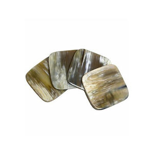 Posavasos hechos a mano con claxon Natural, juego de posavasos con claxon - Product Image 6