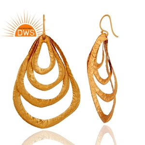 Boucles d'oreilles pendantes faites à la main en argent sterling 925 fin pour femmes fabricant de bijoux en argent Collection délicate - Product Image 2