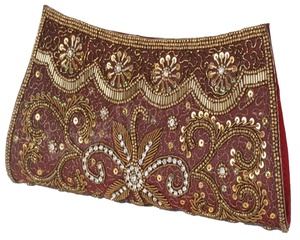 Lowellcraft L-44 Satin Embroidery Envelope Evening <b>Clutch</b> Bags Formal Party <b>Clutches</b> <b>Wedding</b> Purses Cocktail <b>Clutches</b> - Product Image 1