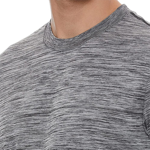 Camisetas de hombre de manga corta de algodón casual de verano ropa de gimnasio transpirable de calidad superior color gris último diseño precio al por mayor camisetas de hombre - Product Image 5