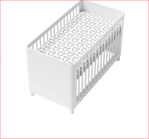 Sábana ajustable para cuna de bebé sábana muselina para cuna colchones para niños pequeños sábana de cuna de algodón - Product Image 3