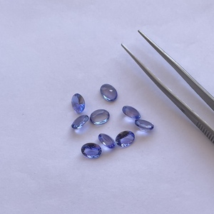 6mm 8mm pierre de tanzanite naturelle à facettes coupe ovale calibrée pierres précieuses semi-précieuses en vrac pour la fabrication de bijoux en gros - Product Image 5