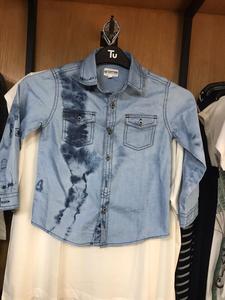 Veste en jean exclusive de style vintage pour filles imprimée effilochage Techniques lavées Prix compétitifs pour la saison printanière au Bangladesh - Product Image 5