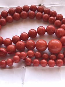 ลูกปัดกลมเรียบขนาดใหญ่ หินปะการังธรรมชาติ หินปะการังอิตาลี - Product Image 6