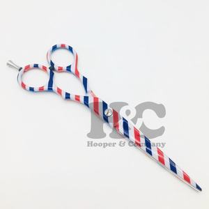 Tijeras de alta calidad Tijeras de peluquero de acero inoxidable Instrumento de belleza afilado con revestimiento de color para peluquería personalizado - Product Image 4