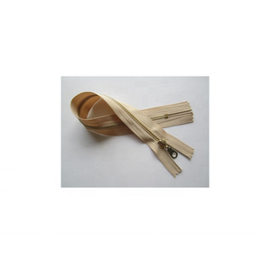 Venta al por mayor de cremallera de cierre automático abierto de oro rosa de primera calidad de la marca OZL con dientes de metal de latón de longitud 100 para chaquetas de cuero - Product Image 1