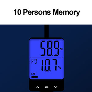 Balance de graisse corporelle électronique 7 en 1, modèle d'usine CE, grand LCD, avec plateforme en verre de Film divers, analyseur numérique - Product Image 5