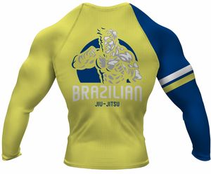 Profesional personalizado MMA surf Rash Guard manga larga ropa de gimnasio con impresión por sublimación - Product Image 2