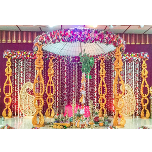 Popular boda del sur de la India FRP Mandap Royal Srilankan boda evento Mandap decoración mejor boda del sur de Asia fibra Mandap EE. UU. - Product Image 1