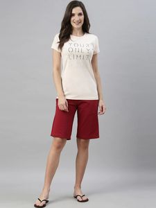 กางเกงขาสั้นเล่นยิมของผู้หญิงผ้าเทอร์รี่ระบายอากาศสำหรับออกกำลังกายโยคะในฤดูร้อน - Product Image 4