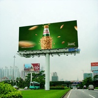 High Way Street Square P8 P10 Outdoor Pantalla 5000cd / Sqm Luminosité Fixe Led Prix du panneau d'affichage publicitaire