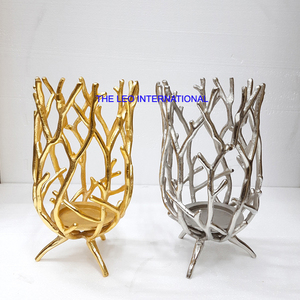 Portavelas de lujo, árbol dorado - Product Image 5