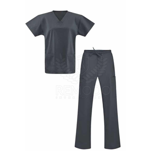 Uniformes Médicos Modernos para Mujer, Conjuntos de Uniformes de Hospital, 100% Algodón Elástico, Mangas Cortas, Logotipo Personalizado Disponible, Servicio OEM - Product Image 4