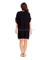 Robe de soleil pour femmes, modèle Hippie Chic, tissu brodé à la main, coupe courte avec des franges, Style Boho, disponible en grandes tailles, nouvelle collection 2020, vente en gros