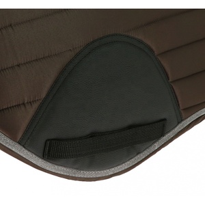 แผ่นรองอาน2024ลายม้ายูโร2024แผ่นอานสำหรับนาวีสีแดงดำน้ำตาลผ้าซาตินหลากสี - Product Image 5