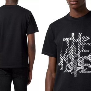 T-shirt noir décontracté et confortable à col rond, style libre, sur mesure OEM, pour garçons/hommes, selon les exigences du client - Product Image 6