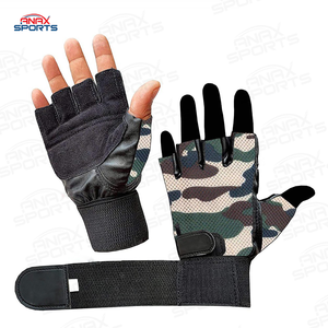 Comfortable Best Selling Leather Made Pakistan Manufactured <b>Weight</b> Lifting <b>Gloves</b> for Sale With OEM Service - Product Image 6