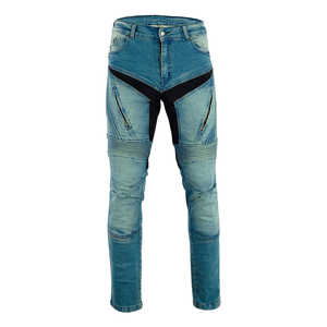 AA Rated Ribbed Design Moto <b>Jeans</b> for <b>Biker</b> <b>Men</b>, CE Approved Moto <b>Jeans</b> with Ventilation Zipper, Prime Protection - Product Image 5